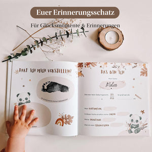 Erinnerungsalbum für Babys – Ein liebevoll gestaltetes Album für die schönsten Glücksmomente und Erinnerungen des ersten Lebensjahres.