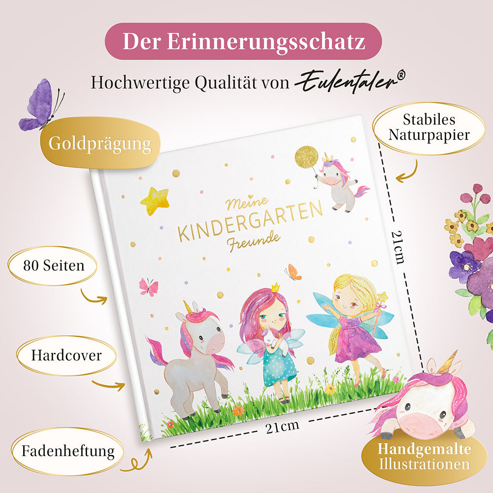 Freundebuch Kindergarten "Einhorn"